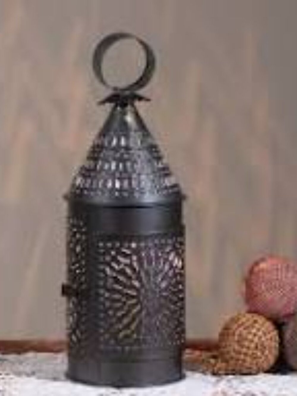 New Baker's electrified Lantern in Smokey Black Tin